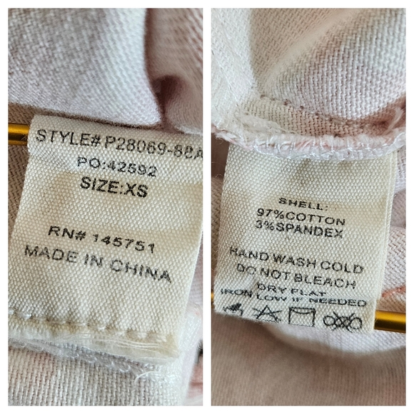 Altar’d State Feeling Groovy Floral Bell Bottom Pants Pink 70s Vibe XS NWT - Picture 12 of 14